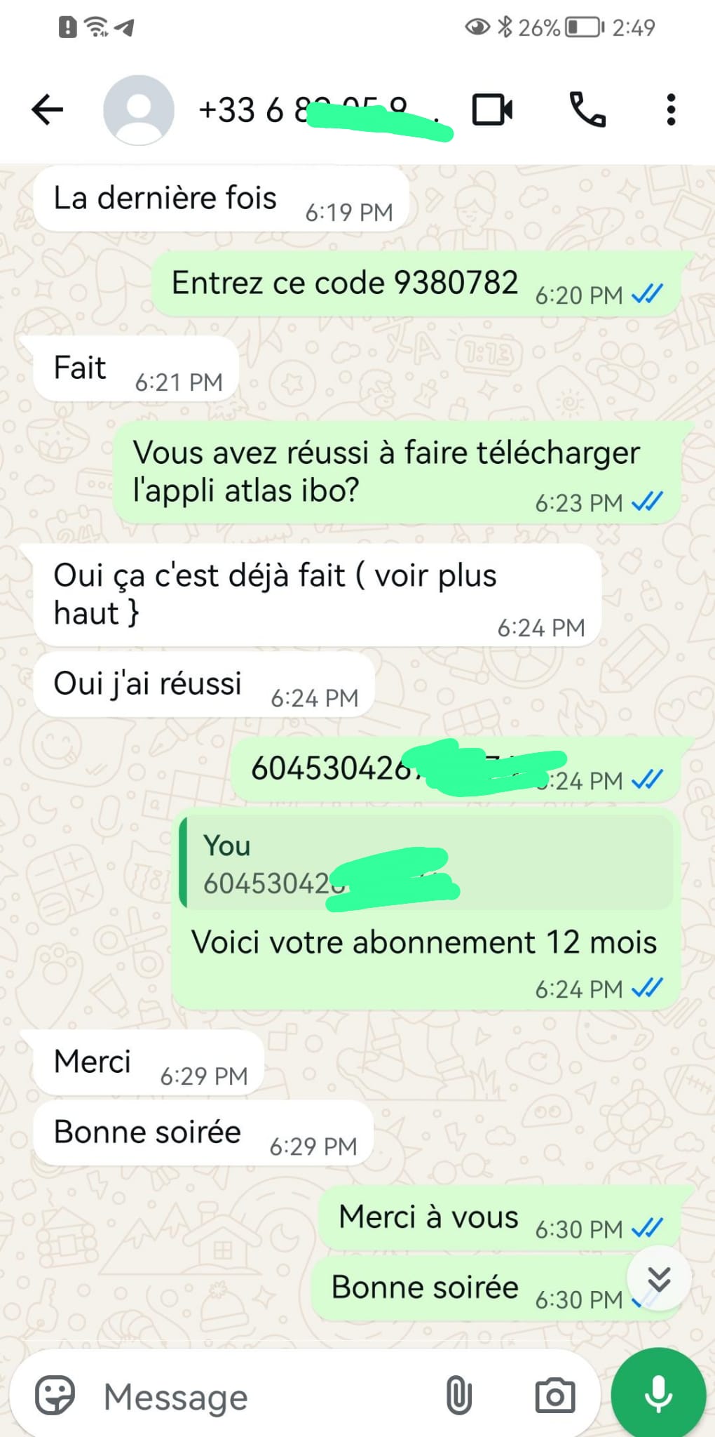 Client satisfait 1